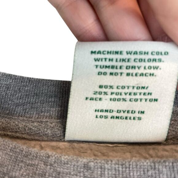 Stoney Clover Lane Homecoming Cotton Crew Neck Pullover Sweatshirt Gray Large - Picture 4 of 6